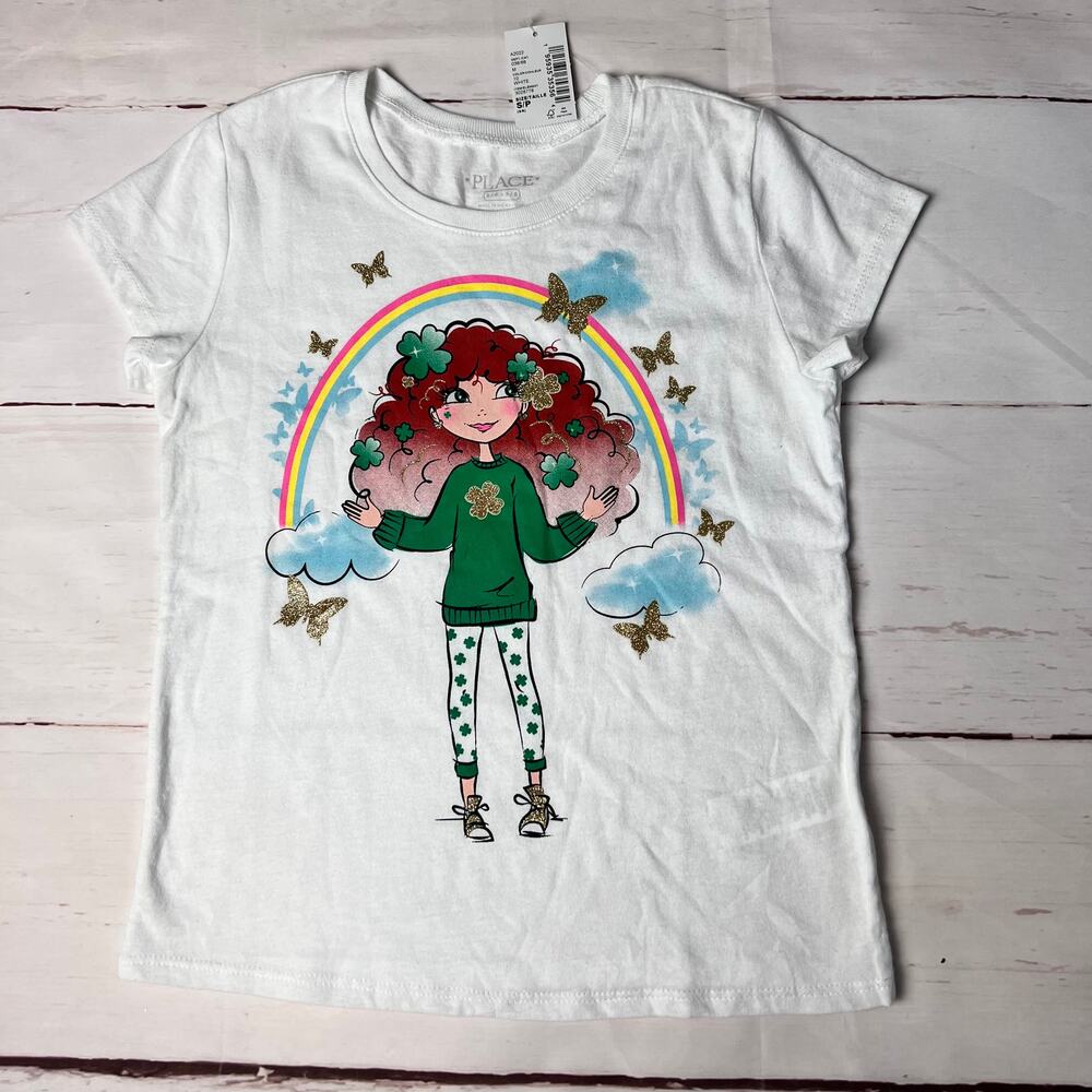 Children's Place Girls Graphic Short Sleeve Tee Sz S